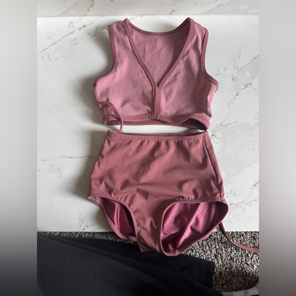 Kids Dance Costume Set in Mauve